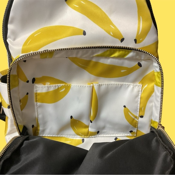 MMS BACKPACK “THAT’S BANANAS”! SLIGHT SMUDGE UNDER THE LETTER “T” ON THE FRONT - Picture 2 of 4